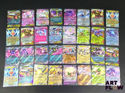 gros plan d'un paquet de cartes pokemon sur une table