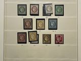 a picture of a picture of a collection of stamps on a wall