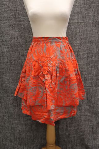 SYNONYME DE Georges RECH Paris – jupe en coton et lin. Taille : 3...