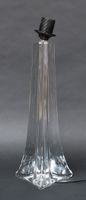 SAINT LOUIS - Pied de lampe en cristal de forme triangulaire…