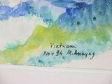 a picture of a watercolor painting with a message on it