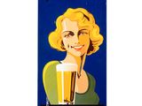 an image of a poster advertising a blonde beer