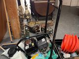 a picture of a room with a lot of tools on the floor
