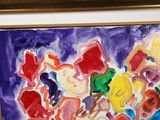 a picture of a painting on the wall of a room