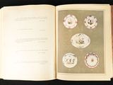 an open book with a picture of different plates on it