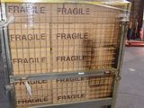 a cart that has a lot of boxes on top of it