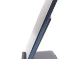 a cell phone that is sitting on top of a stand