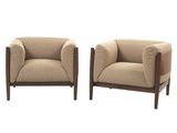 paire de chaises longues danoises du milieu du siècle