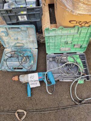 Lot comprenant trois perceuses électriques filaires de marqu…