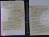 a close up of a piece of paper with writing on it