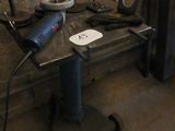 a table with a lot of tools on top of it