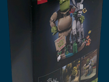 a box that has a lego shrab on it