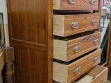 many drawers that are stacked on top of each other