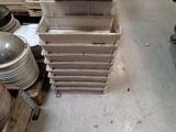 a stack of boxes that are stacked on top of each other