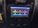 a picture of a car dashboard with a car radio in it