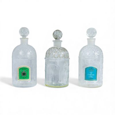 Guerlain. 3 flacons. L’un étiquette « Eau de Cologne Impéria…