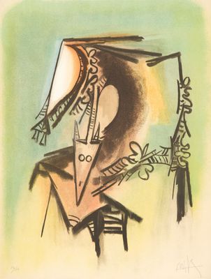 Wifredo Lam (1902-1982) Série Le Regard Vertical Lithographi…
