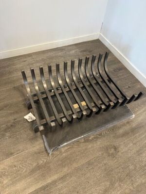 a metal rack that is on the floor in a room