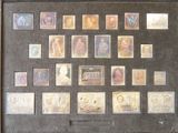 une photo d'une photo d'une collection de timbres