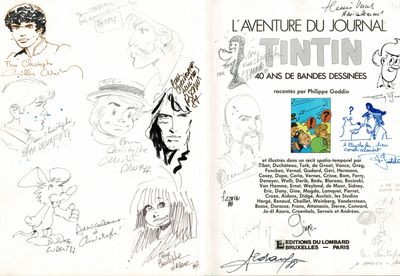 un livre sur lequel figurent plein de dessins