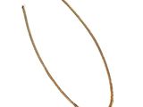 a gold chain necklace on a white background