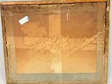 a picture of a picture of a map in a frame