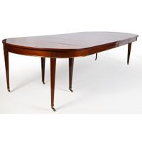 TABLE DE SALLE A MANGER DIRECTOIRE en acajou et placage d’ac… (photo 2)