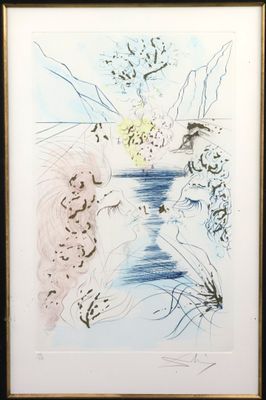 DALI Salvador (1904-1989), Le baiser à la grappe (Cantique d…