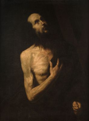 une image d'un tableau représentant un homme barbu