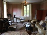 un salon avec beaucoup de meubles et un lustre