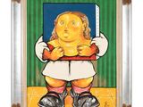 une image représentant un tableau où l'on voit un enfant tenant un couteau