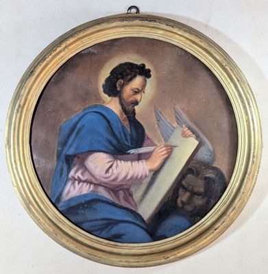École ITALIENNE vers 1800, Saint Marc l'évangéliste, huile s…