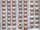 une photo d'une feuille de timbres sur laquelle figure l'image d'un chat
