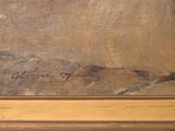 a picture of a painting of a man riding a horse