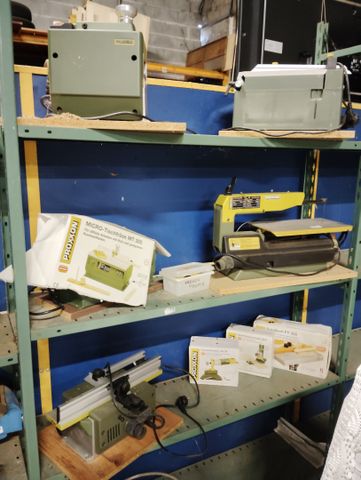 PROXXON - Lot de 8 mini-machines à menuiserie. Bon état apparent