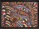 une image d'une image d'une peinture sur un mur