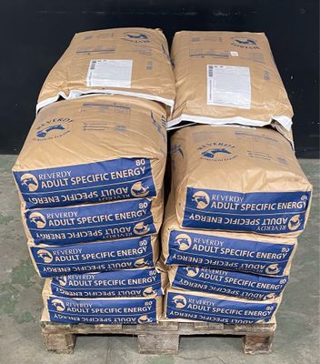 several packages stacked on top of each other on a pallet