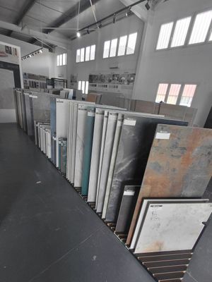 a lot of different types of tile in this room