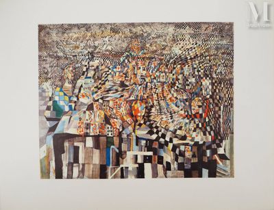 une image représentant un tableau d'une ville avec de nombreux bâtiments