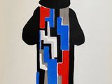 an image of a painting of a person wearing a hoodie