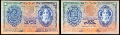 deux images différentes d'un billet de banque sur lequel figure le portrait d'une femme