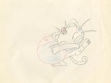 une image représentant un dessin d'un chat tenant une raquette de tennis