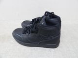 nike air jordan 1 mid black leather todd ' s size 3y