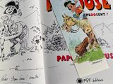 a book with a picture of a man riding a horse on it