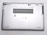 a close up of a laptop with the bottom panel missing