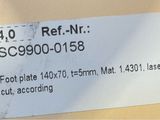 a label on the back of a machine that says rel - ni