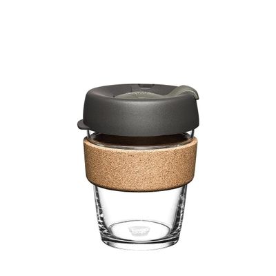 Tasse à café en verre « Keepcup » avec couvercle en liège