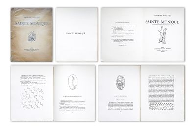 plusieurs pages d'un livre comportant des dessins, posées sur une surface blanche