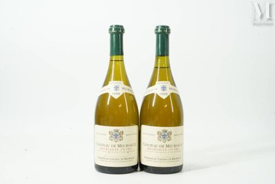 deux bouteilles de vin blanc posées sur une surface blanche