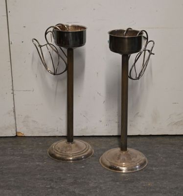 two candles that are sitting on top of each other
